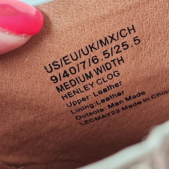 Gentle Souls Henley Clog Women's 9M Tan Leather Mules Slip On Shoes - Picture 6 of 7